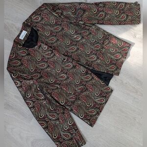 ✨Host Pick ✨Vintage Made In Canada Laura Paisley Patterned button Blazer Size 14
